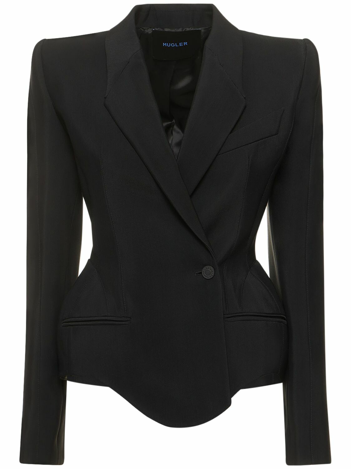ジャケット MUGLER Women Jackets 24F1VE03431821999 Black Vintage Thierry Mugler Archive Women's Black Structured