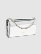 JIMMY CHOO Avenue Mirrored Leather Wallet with Chain