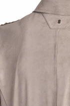Salvatore Santoro Leather Jacket In Taupe Leather