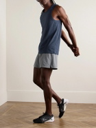 Nike Training - Primary Logo-Embroidered Cotton-Blend Dri-FIT Tank Top - Blue