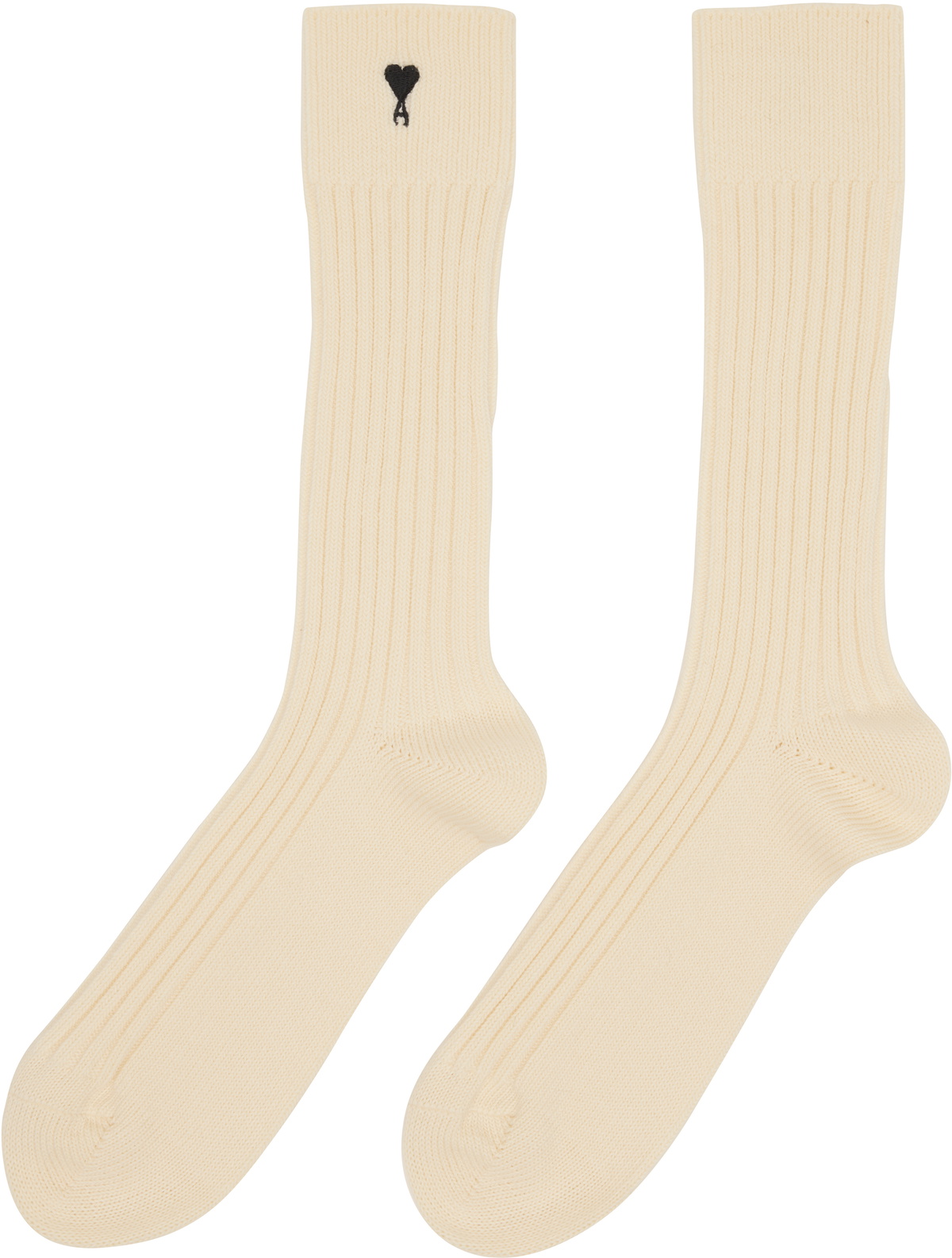 AMI Paris Three-Pack Multicolor Cotton Ami de Coeur Socks