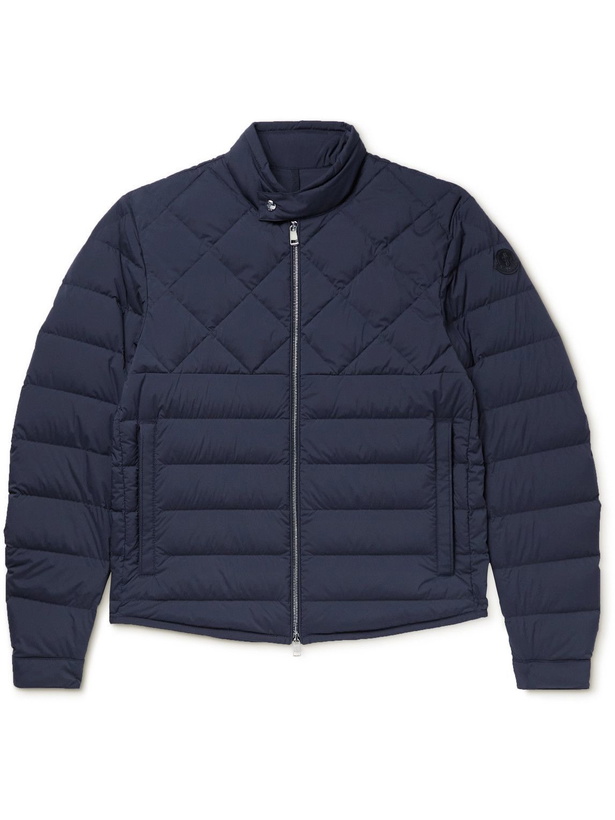 Photo: Moncler - Quilted Shell Down Jacket - Blue