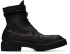 Guidi Black 795 Leather Laced Up Top-Ankle Boots