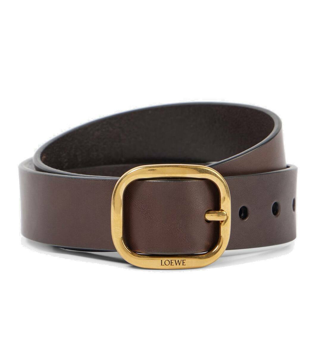 Loewe Black Leather Anagram Cut-Out Belt Loewe