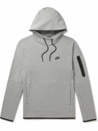 Nike - NSW Logo-Print Cotton-Jersey Hoodie - Gray