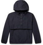 nanamica - Slub Shell Hooded Half-Zip Anorak - Blue