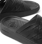 Malibu - Zuma Woven Faux Leather Slides - Black