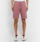 YMC - Jay Cotton and Linen-Blend Drawstring Shorts - Pink