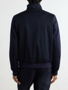 Herno - Virgin Wool-Twill Bomber Jacket - Blue