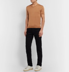 TOM FORD - Slim-Fit Knitted Silk T-Shirt - Brown