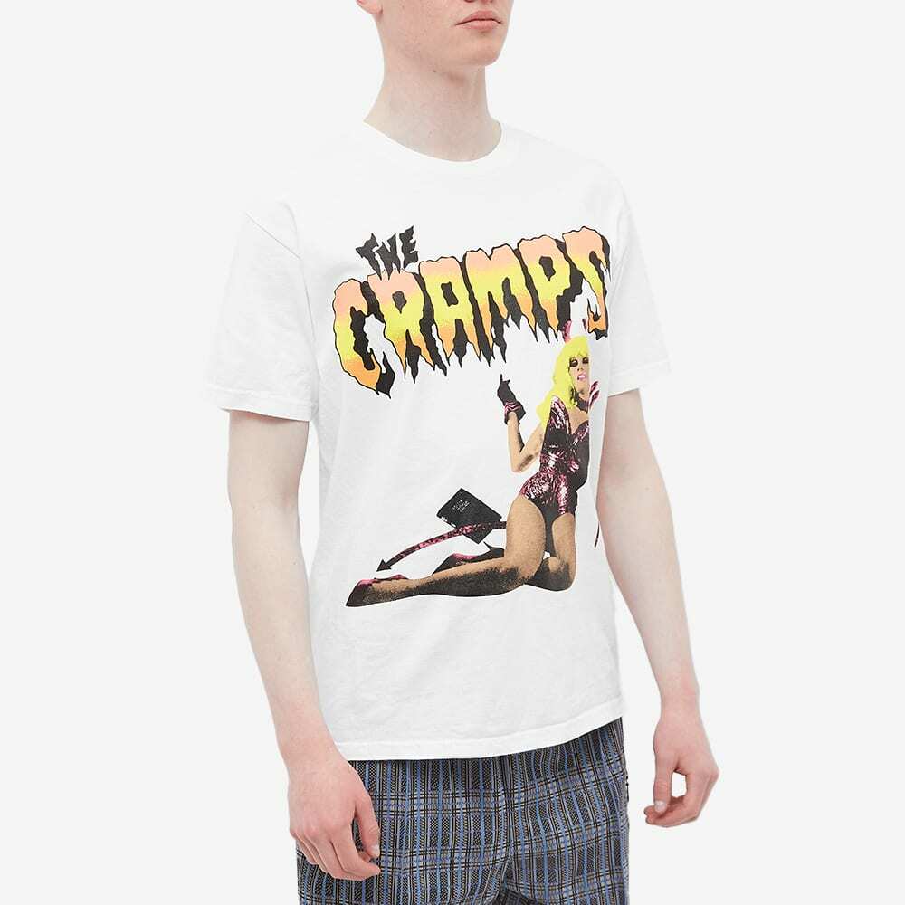 Flagstuff x Cramps Date With Elvis T-Shirt in White Flagstuff