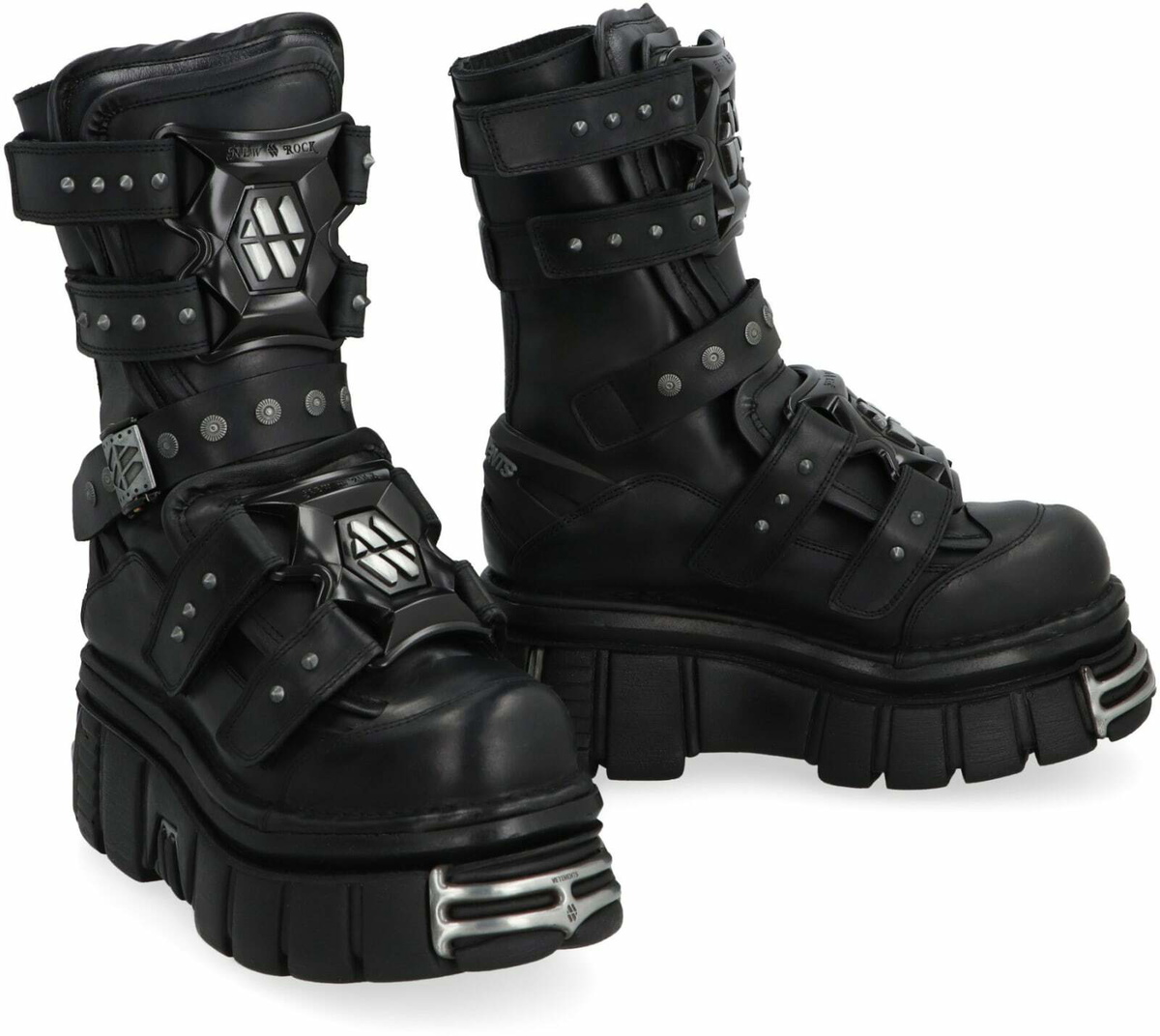 Vetements X New Rock - Leather Gamer Boots Vetements