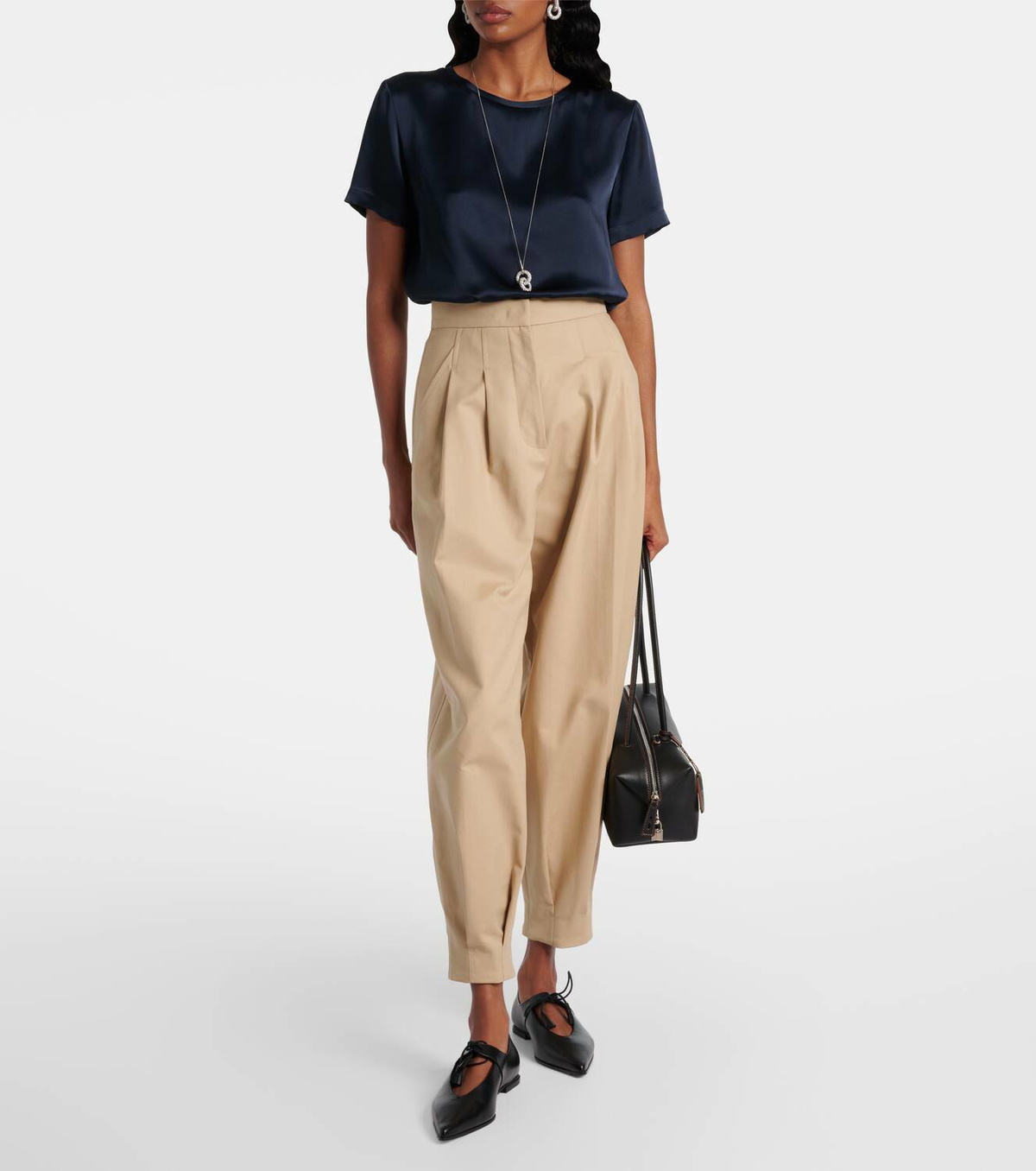 'S Max Mara Rebecca satin T-shirt