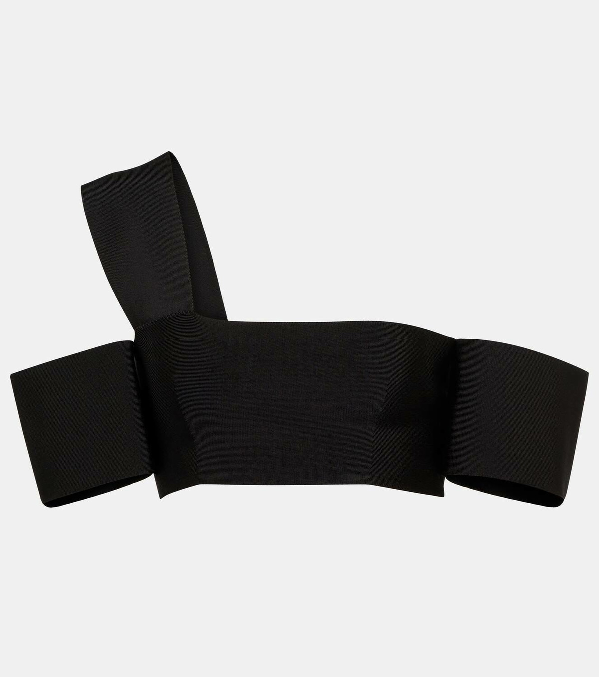 Alexander McQueen One-shoulder jersey bralette