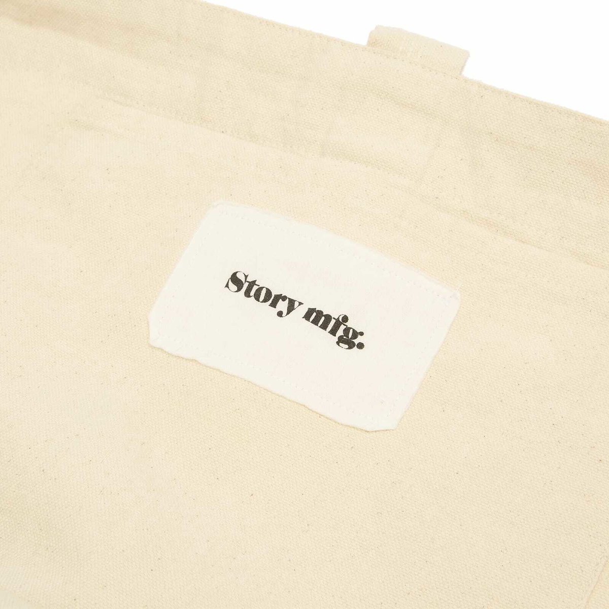Story mfg. Women's Big Shop Tote in Ecru Natural Tech 