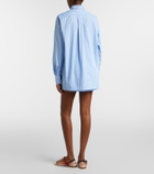 Hunza G Striped cotton poplin shorts