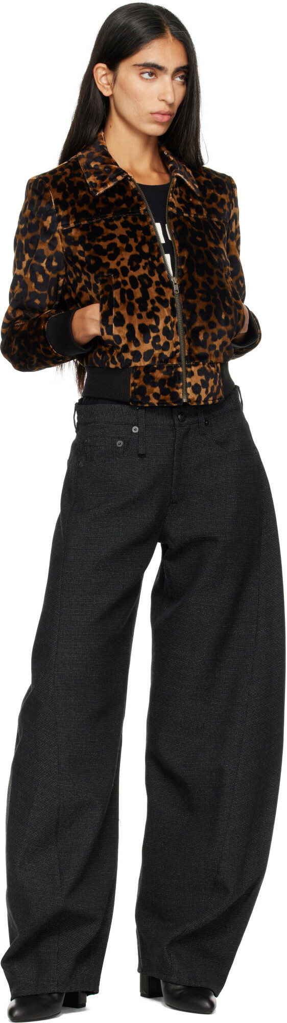R13 Gray Janine Trousers