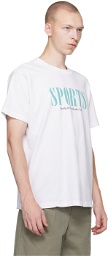 Sporty & Rich White 'Sports' T-Shirt