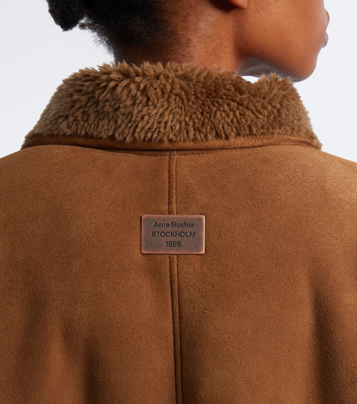 Acne Studios Shearling-lined suede bomber jacket