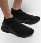 Nike Running - Rise React Flyknit Sneakers - Men - Black