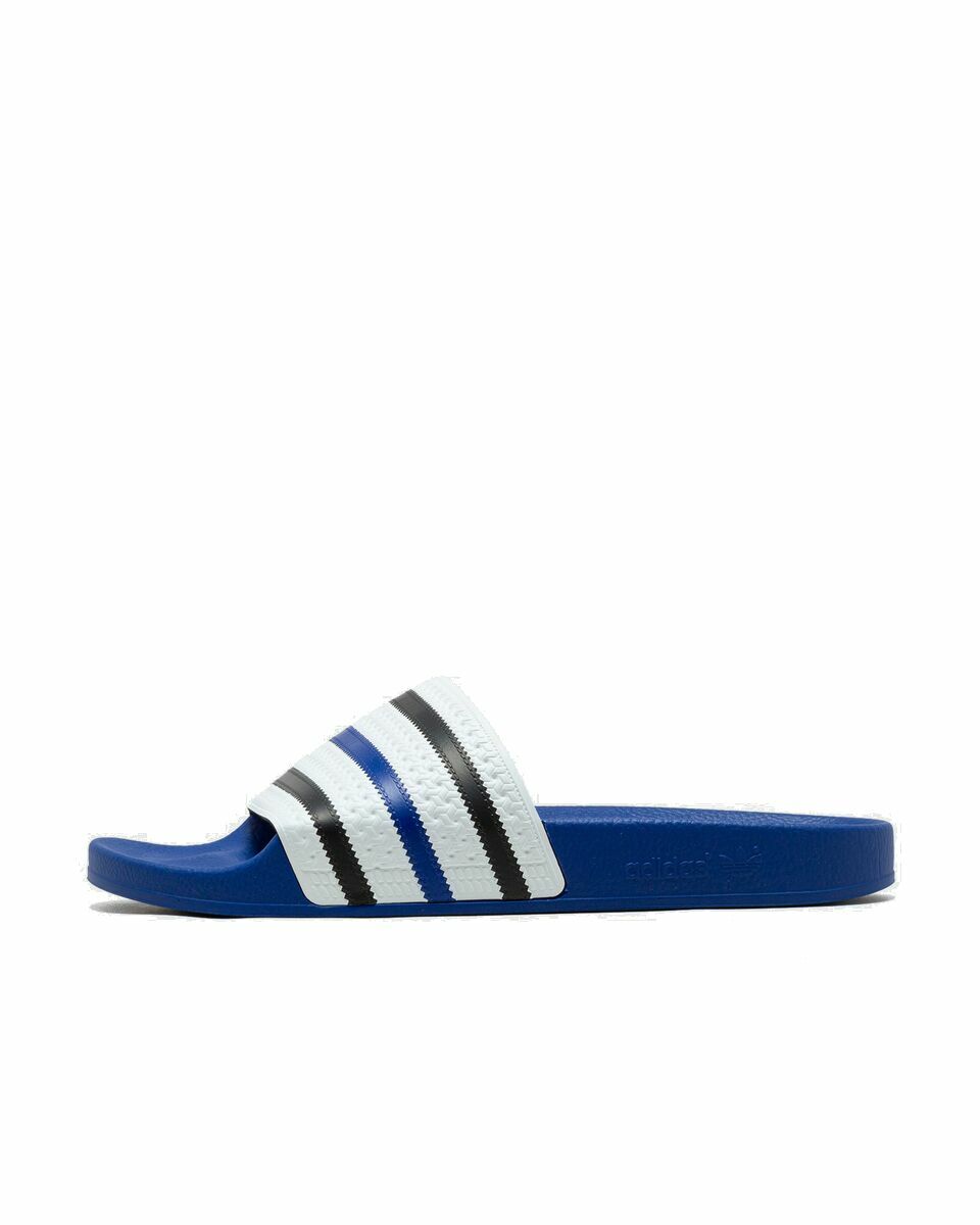 Photo: Adidas Adilette Blue/White - Mens - Sandals & Slides