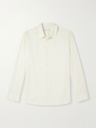 Studio Nicholson - View Striped Silk and Cotton-Blend Shirt - Neutrals