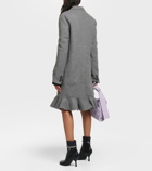 JW Anderson Ruffled wool blend coat