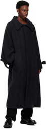 R13 Black Jumbo Coat