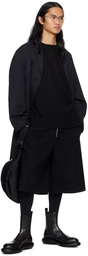 Jil Sander Black Three-Button Coat