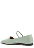Atp Atelier Petina Leather Ballet Flats Light Green