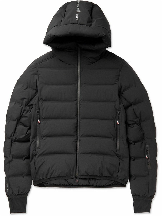 Photo: Moncler Grenoble - Lagorai Quilted Hooded Down Ski Jacket - Black