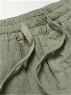 Altea - Samuel Linen Drawstring Shorts - Green