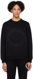 Burberry Black Oak Leaf Sweatshirt