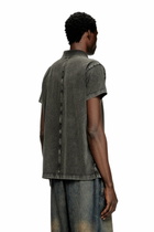 Diesel Polo shirt in denim-look jersey - Polos Mens in Black