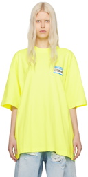 VETEMENTS Yellow 'My Name Is Vetements' T-Shirt