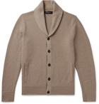 rag & bone - Cardiff Shawl-Collar Merino Wool and Cotton-Blend Cardigan - Neutrals