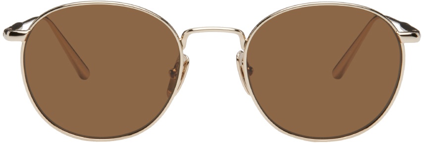 CHIMI Gold Round Sunglasses