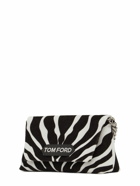 TOM FORD - Zebra Print Velvet Shoulder Bag W/ Chain