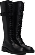 Ann Demeulemeester Black High Danny Tall Boots