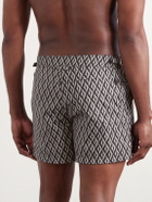 TOM FORD - Straight-Leg Short-Length Printed Swim Shorts - Black