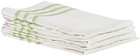 Misette Green Grid Embroidered Linen Napkin Set