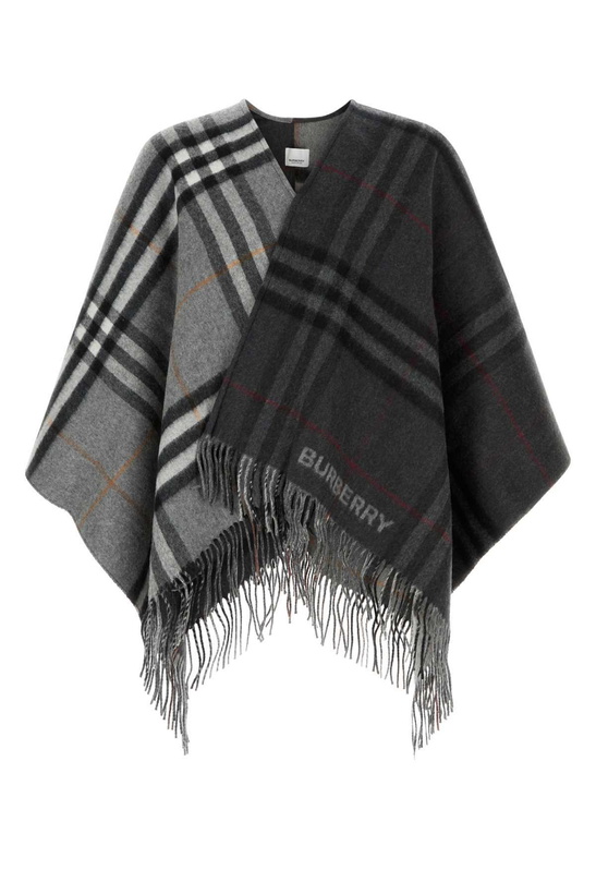 Photo: Burberry Embroidered Wool Blend Cape