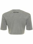 MOSCHINO Cotton Jersey Cropped T-shirt