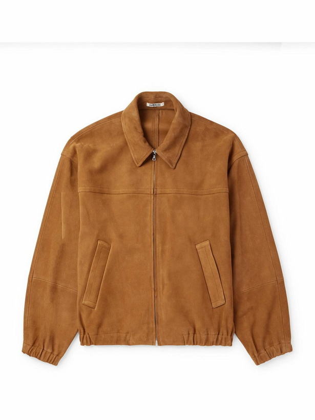 Photo: Auralee - Suede Jacket - Brown