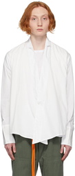 Greg Lauren White Winged Dressy GL1 Cardigan