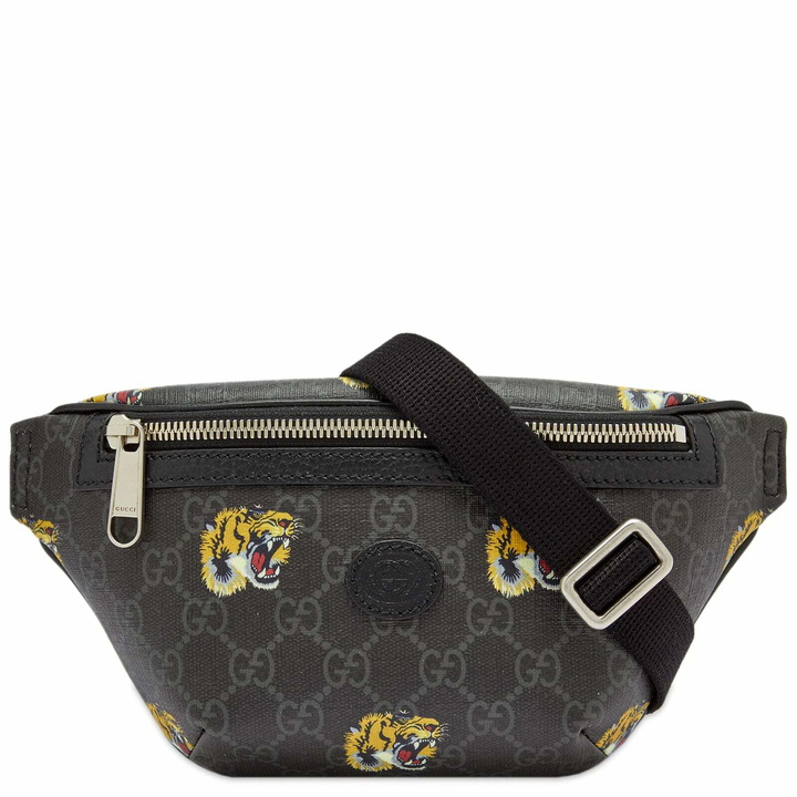 Photo: Gucci Men's GG Tiger Waist Bag in Black