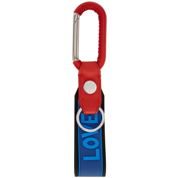 Photo: Fendi Multicolor Rubber Tag Keychain Set 