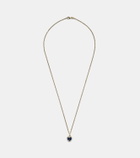 Anita Ko 18kt gold pendant necklace with sapphire and diamonds