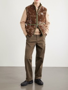 Moncler - Logo-Appliquéd Paisley-Print Fleece Vest - Brown
