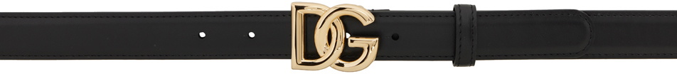 Dolce&Gabbana Black 'DG' Belt Dolce & Gabbana